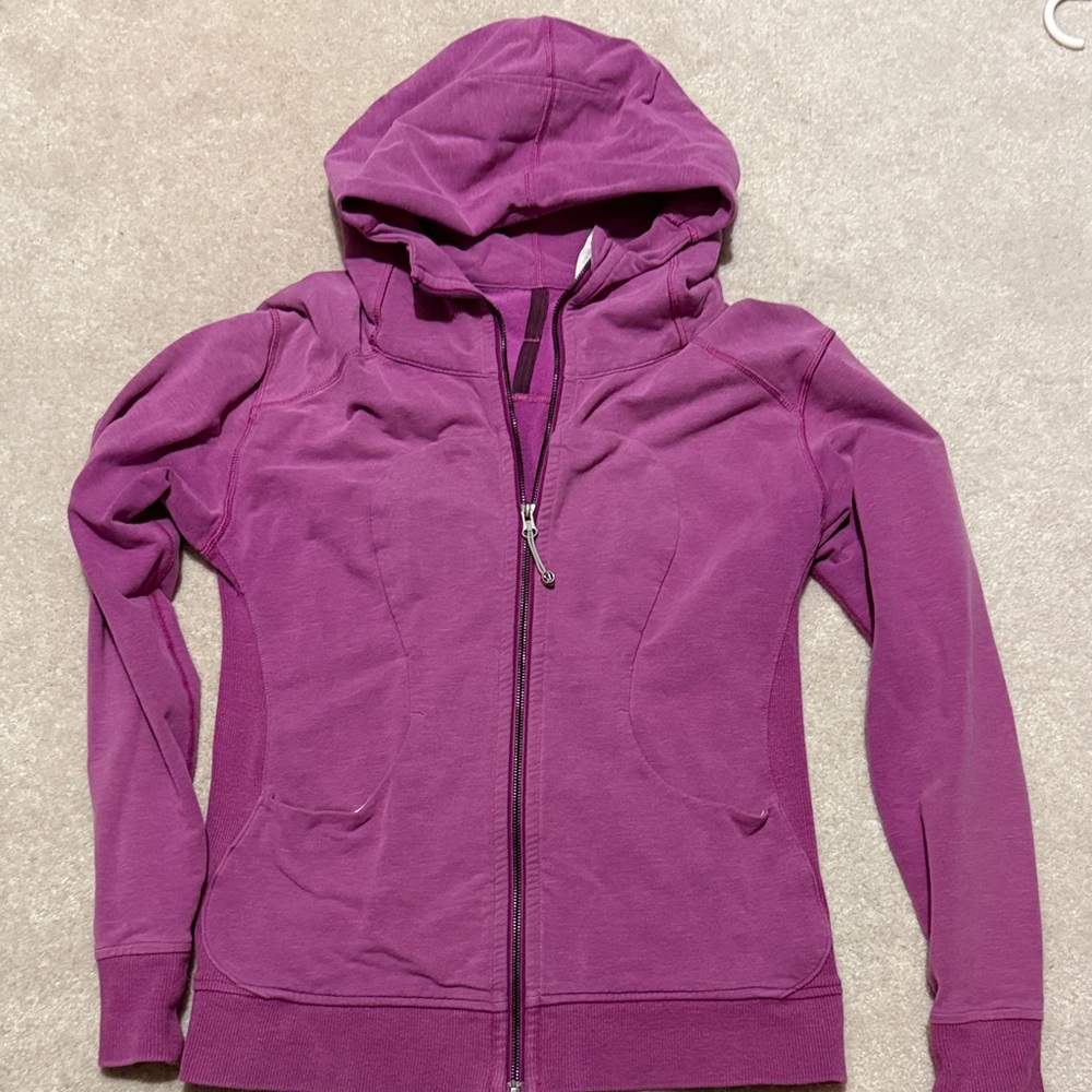 lululemon athletica magenta Full-Zip Hooded Sweatshirt